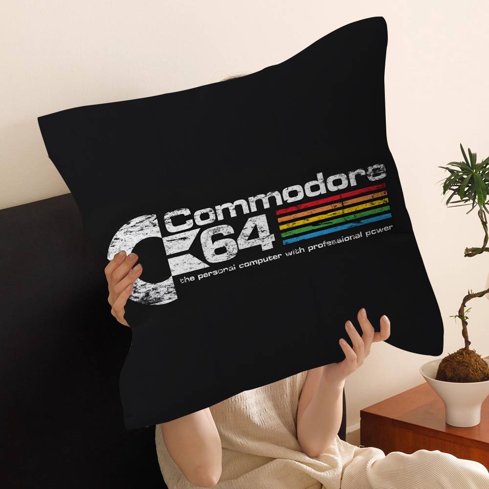 CCommodore Logo Pillow Gift Home Office Decoration Pillow Bedroom Sofa Car Cushion CoverPillow Case