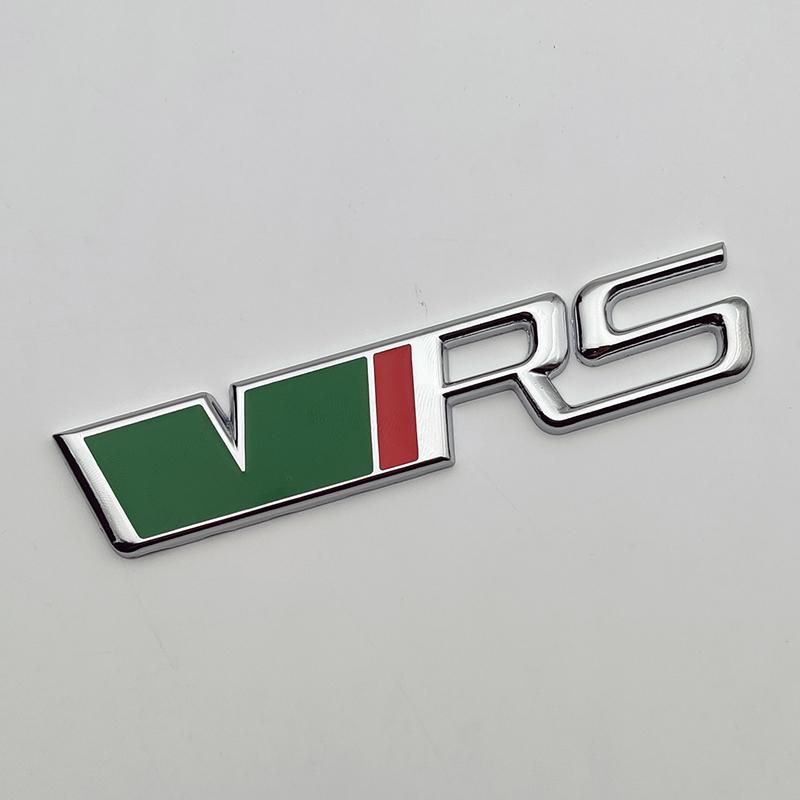 3D Metal Logo VRS Emblem Letters CarTrunk Badge Decal For Skoda Fabia Kodiaq MK2 MK3 A7 A5 2 3 Octavia VRS Stikcer Accessories