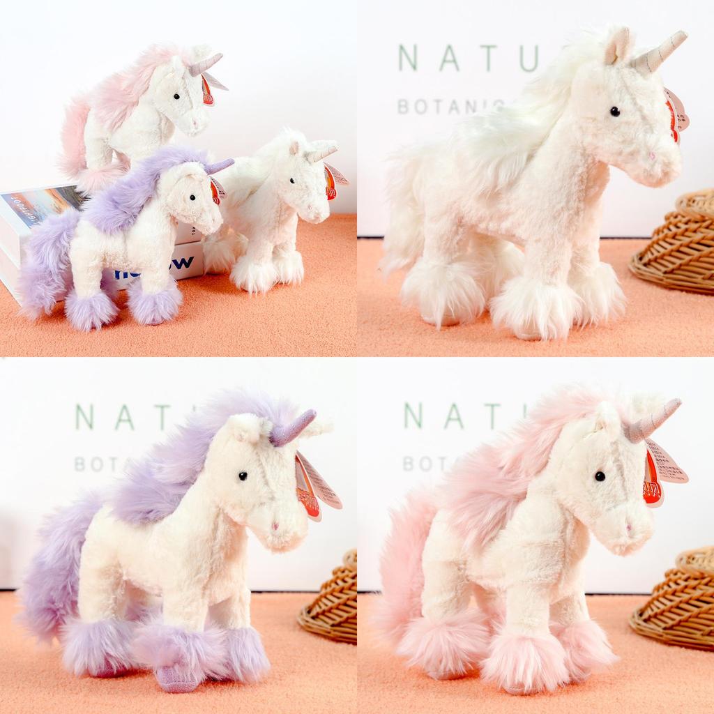 Unicorn Plush Toy With Pp Cotton Filling For Girls Kids Bedroom Decor