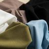 Rib Cotton V Neck T-shirt Short Sleeves Summer Women's Casual T-shirts Loose Tee Tops Solid Color Basic TShirt Tees