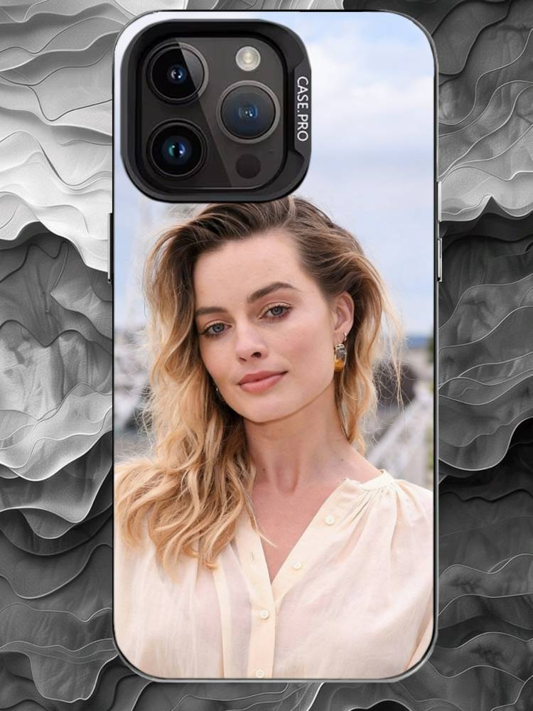 

M-Margot Robbie Phone Case For iPhone 17 16 15 14 13 12 11 Pro Max Plus Silver Matte Black Cover iPhone17PRO
