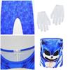 Niebieska maska cosplay Sonic Hedgehog dla dzieci z przyciągającym wzrok wzorem i uniwersalnym rozmiarem