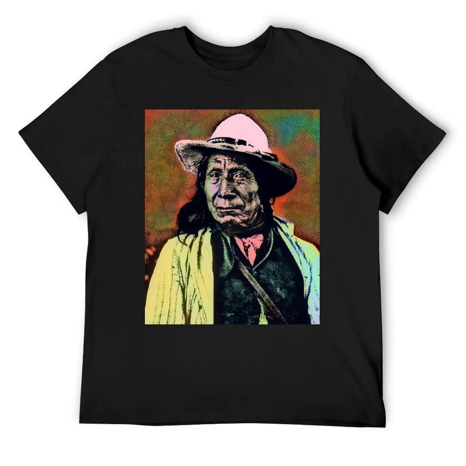 CHIEF RED CLOUD-OGLALA LAKOTA SIOUX T-Shirt plain summer tops boys animal print anime shirts men XXXXXL чёрный