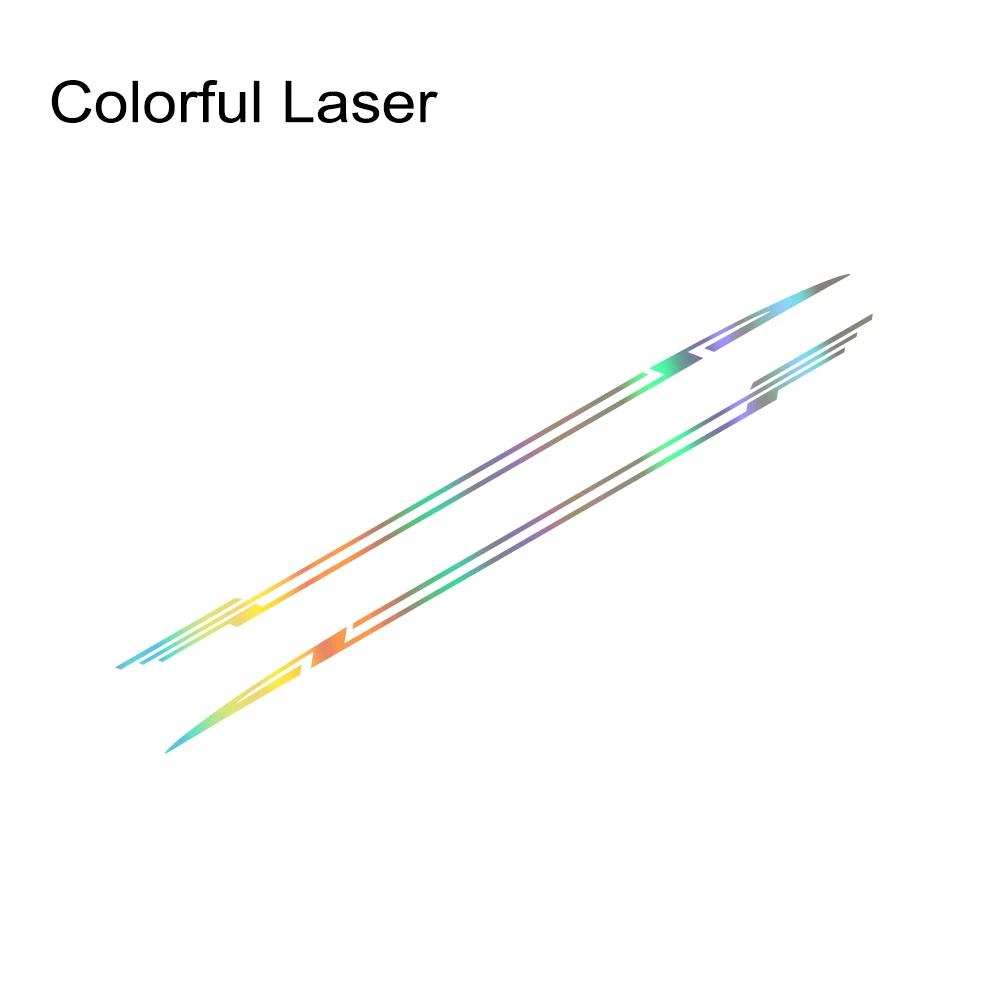 

2PCS Car Door Side Skirt Stripes Stickers Z-Shape Sport Styling Vinyl Decals Car Decoration Accessories For Opel Corsa C E F D