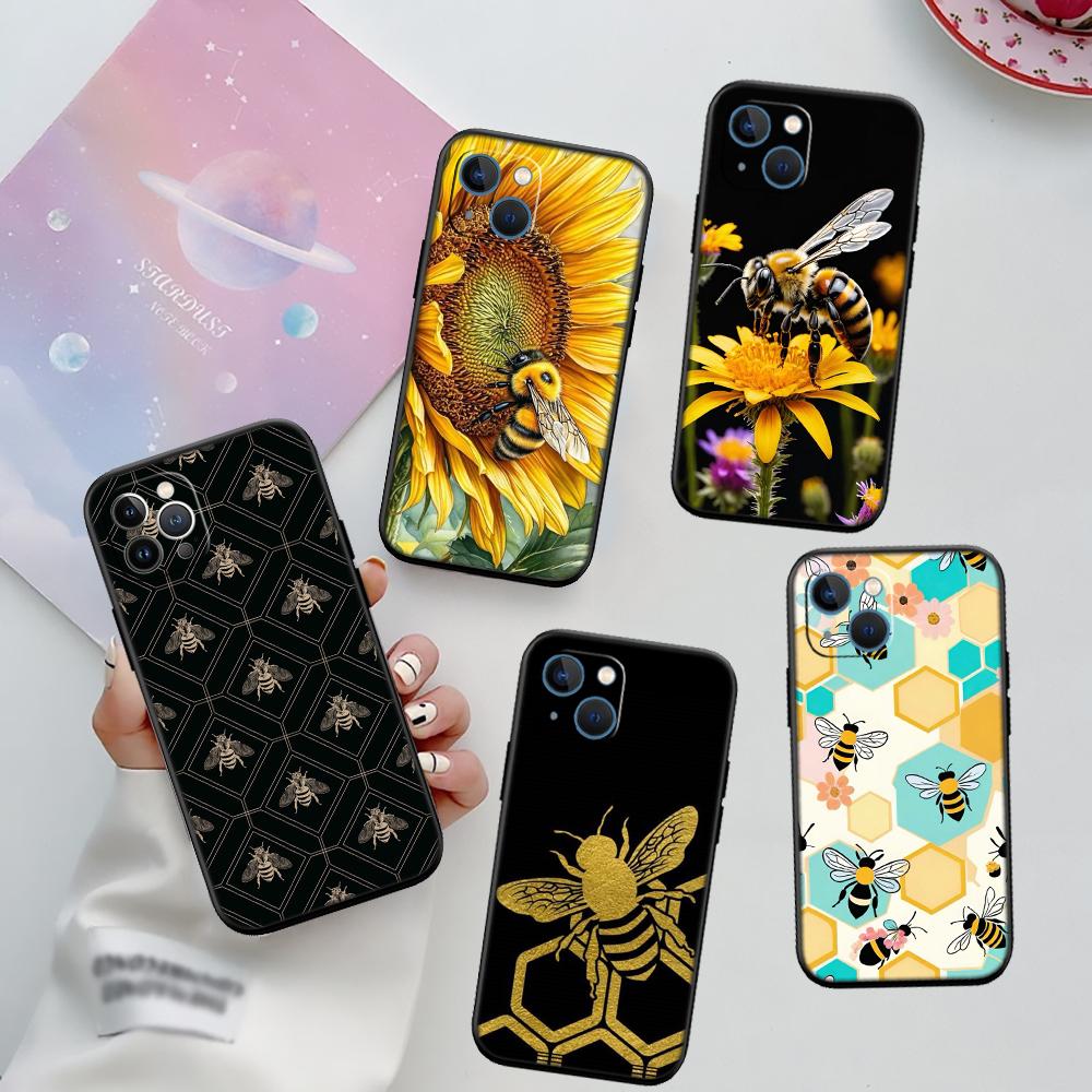 RA3 Art Bees Cartoon New High-End Shell Phone Case for Redmi Note 8 9 Pro Max 9S 9T 9C NFC 8T 8A 10A A4