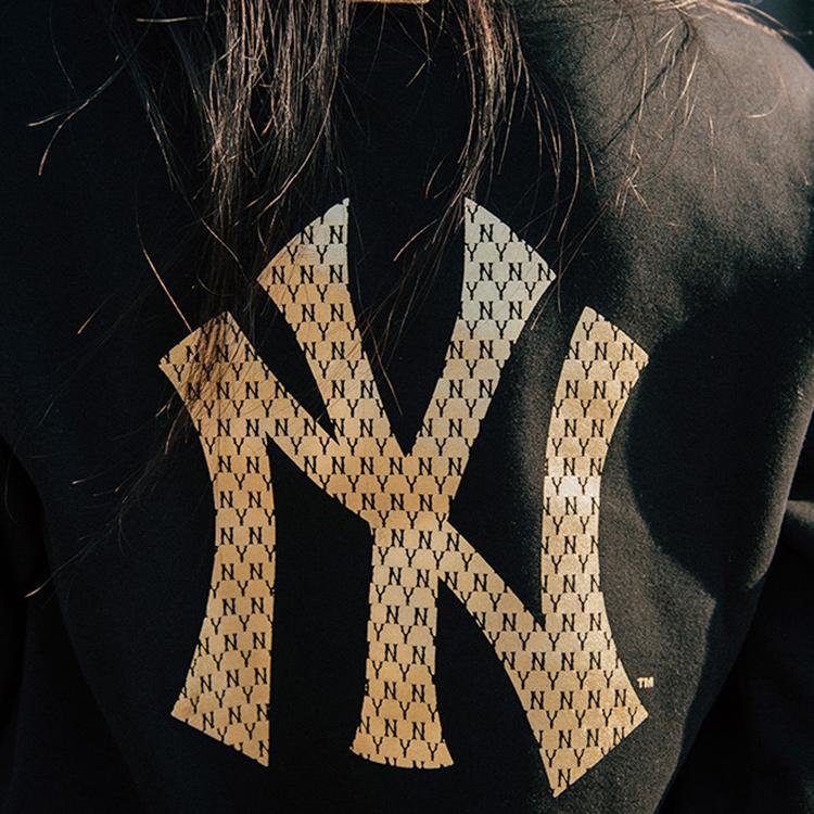 New MLB Old Flower Sweatshirts Unisex Black 31MTX7011-50L