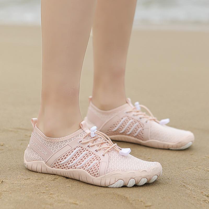 Men Women Aqua Shoes Barefoot Beach Pool Wading Shoes Quick Drying Water Sports Shoes Surfing Diving Anti-slip Elastic Sole
