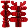 Red Honeycomb New Year Decorations Paper Paper Honeycomb Lantern  Christmas Tree Decoration