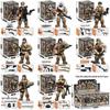 "Xiangjun Joint Movable Military Minifigure Model - Assembled Toy Soldier with Weapons"