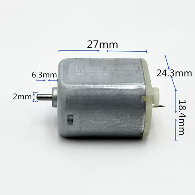 FF-260PA-2474 Mini 24mm*18mm Electric Motor DC 3V 3.7V 4.2V High Speed Engine For Electric Shaver Razor Car Toy Boat