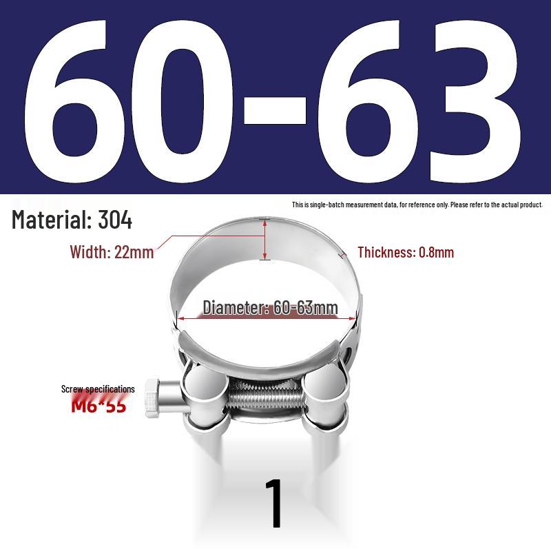 304 Stainless Steel Heavy Duty European Band Clamp for Water Pipe Fixation