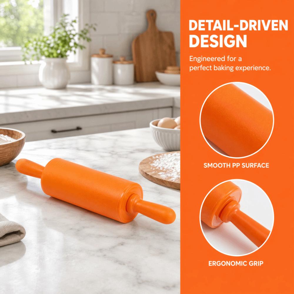 PP Pastry Dough Roller Handle Baking Rolling Pin Non Stick Non-Stick Rolling Pin Dough