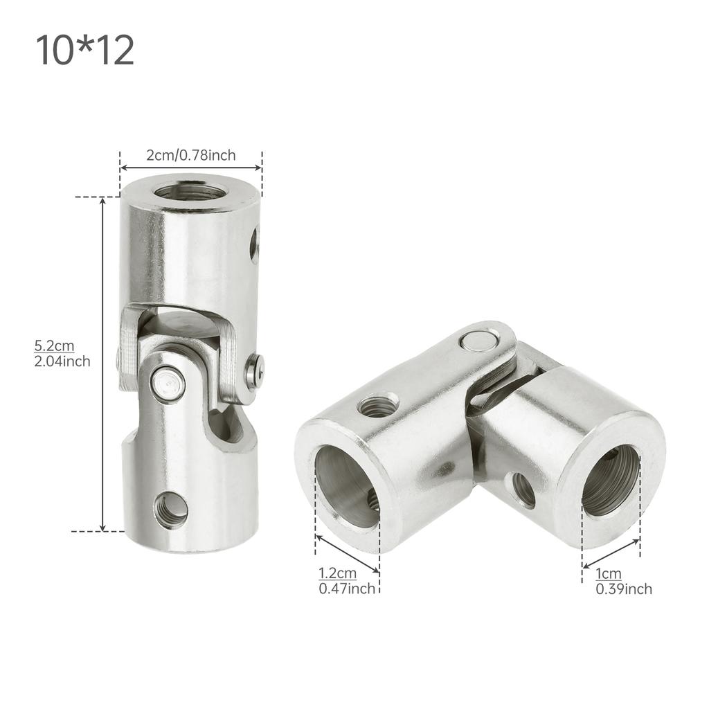 45# Steel Joint Shaft Coupler 360 Degree Rotatable Coupling Steering Connector for RC Model Motor / RC Car / Crawler