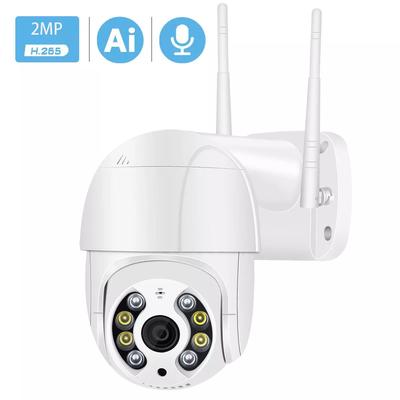 2MP kamera PTZ IP Wifi zewnętrzna AI wykrywanie ludzi Audio 1080P bezprzewodowa kamera bezpieczeństwa CCTV P2P RTSP 4X Zoom cyfrowy kamera Wifi