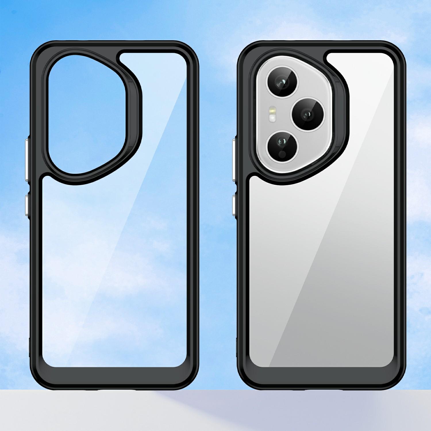 

For Honor 400 Pro 5G (Global) Case TPU+Acrylic Protective Clear Phone Cover Transparent