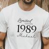 Birthday T Shirt Limited Edition Name Year Of Birth Unisex Personalized For Her Round Vintage Soft Slightly Breathable
