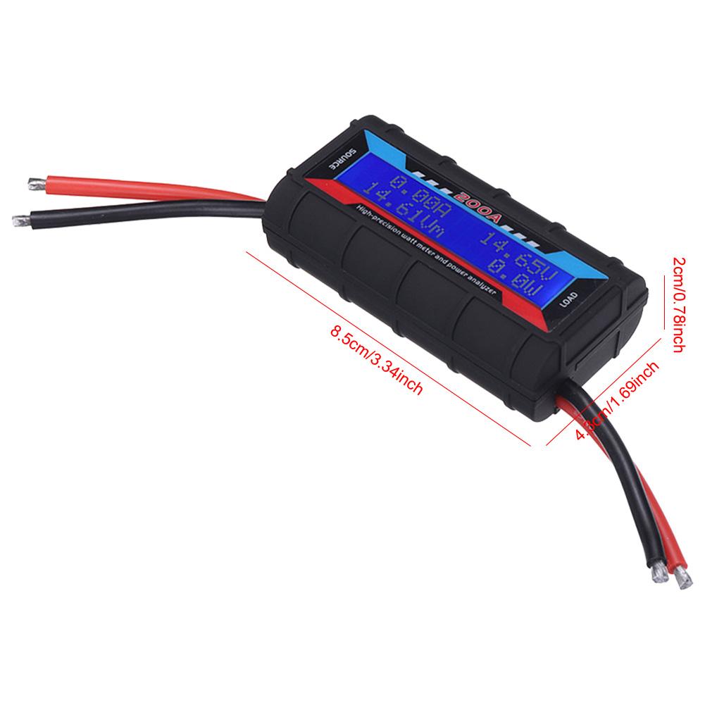 150A RC High Precision Watt Meter with Backlight LCD High Precision Current Power Analyzer Digital High-Precision Amp Watt Meter