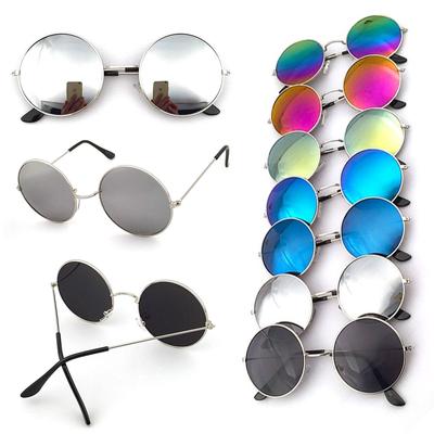 Clear John Lennon Round Hippy Ozzy Retro Style Glasses Glass Fancy Dress 60s 70s