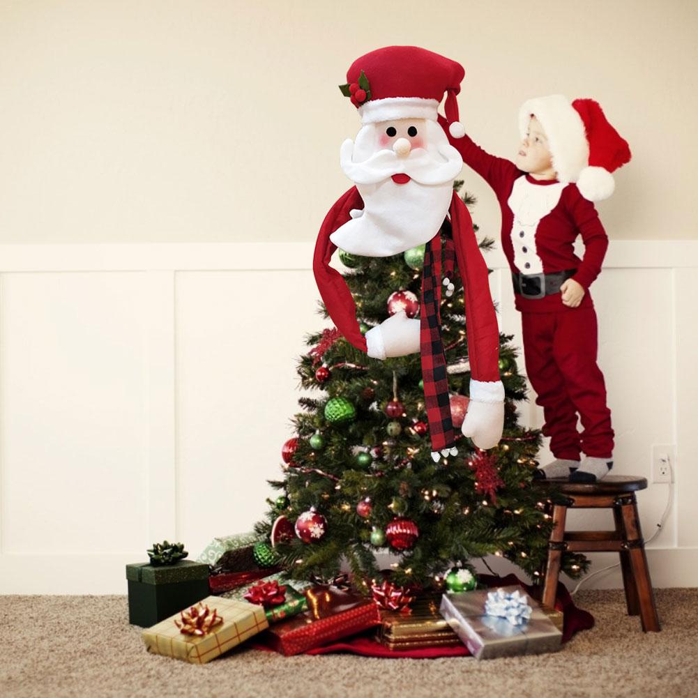 Christmas tree ornament Santa Claus with hands Christmas tree topper Christmas decoration