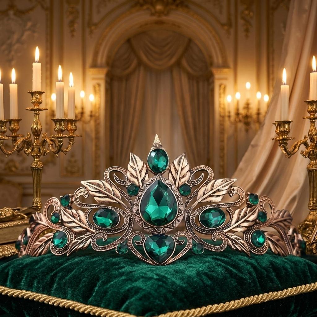 1 Stück Kronen Kopfschmuck Legierung Kristall Perle für Hochzeit Barock Vintage Braut Diadem Retro Hofstil Party Zubehör