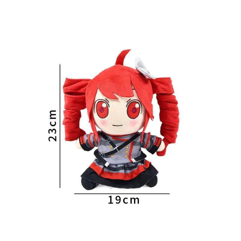 New Anime Kasane Teto Plush Doll Toy 23CM Cartoon Cute Soft Heavy Sound Virtual Singer Plush Doll Room Decoration For Kid Gift