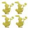 Easter Bunny Knife and Fork Holder 4Pcs/set Easter Eggs Rabbit Cutlery Bags Tableware Organizer Table Decorations Party Supplies