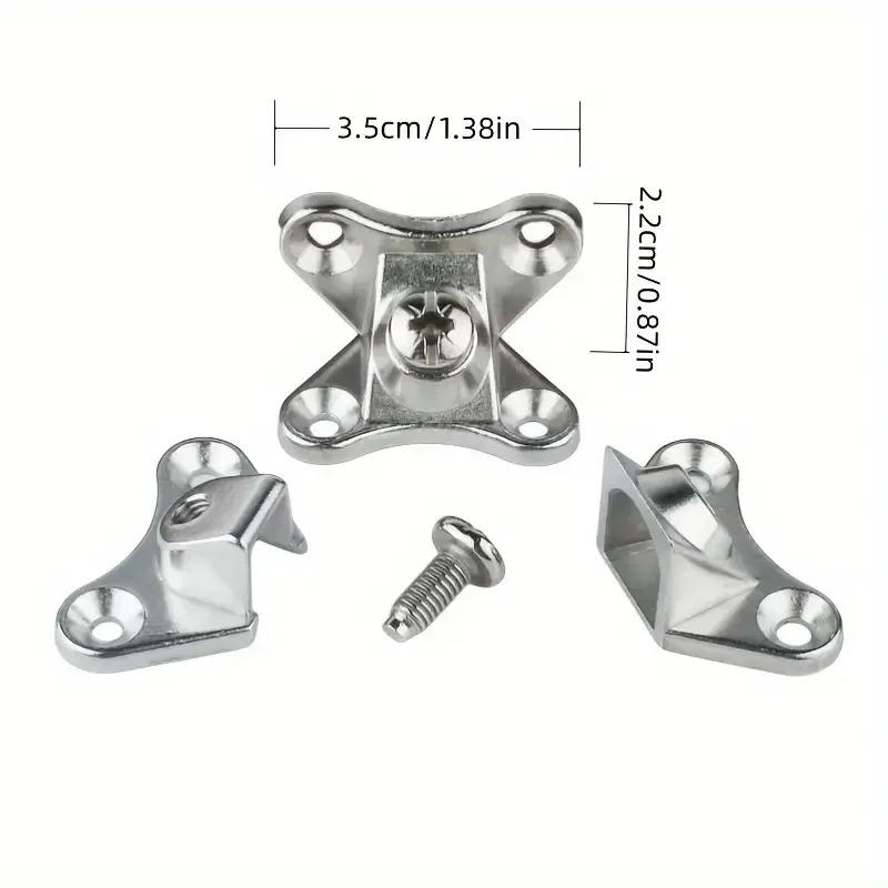 12Set Zinc Alloy Corner Code Right Angle L-Shaped Support Connector with Screw Furniture Angle Bracket for Chairs Tables