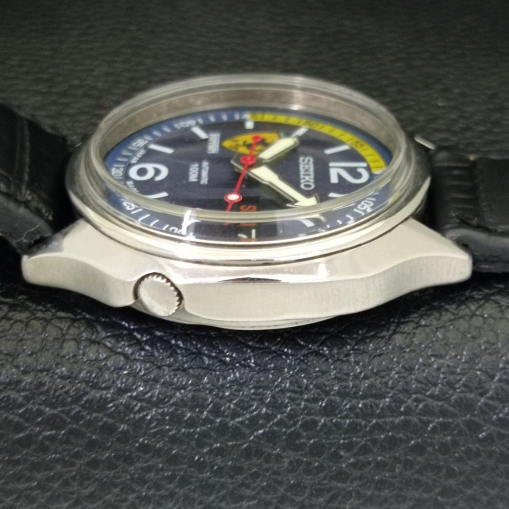 SEIKO AUTOMATIC VINTAGE JAPAN 7019A MENS FERRARI DIAL WATCH a700480-5