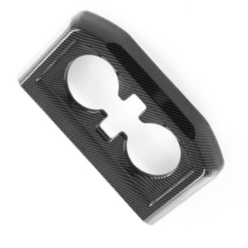 Carbon Fiber Armrest Box Water Cup Decoration Box Sticker Modified Parts Accessory For Ford Raptor F150 Carbon fiber color