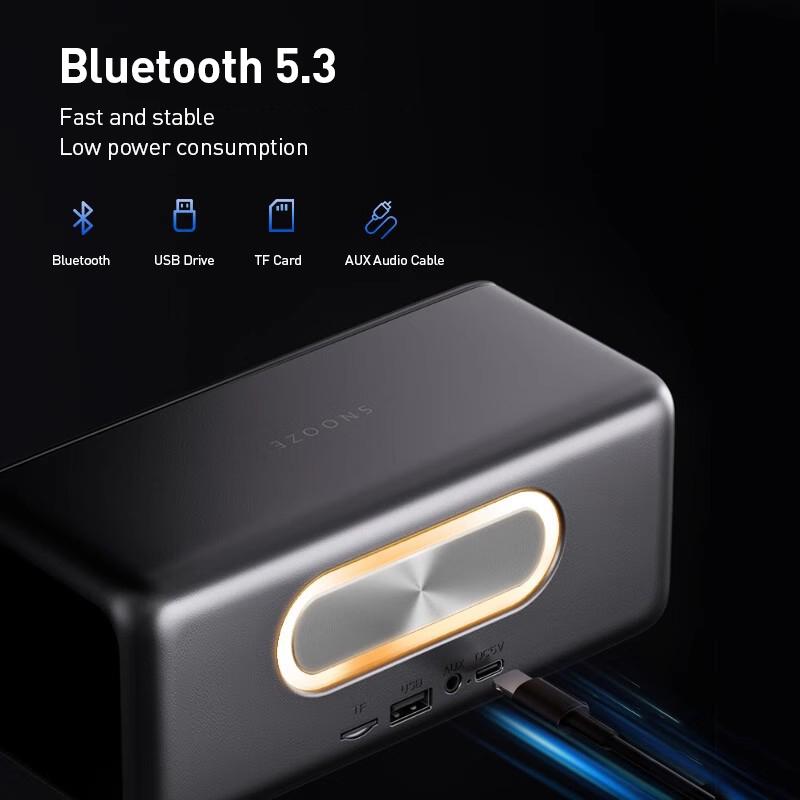 Philips Bluetooth Speaker TAS3609 Bluetooth 5.3 connectivity, low power consumption, fast transmission, stable pairing.
