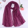 Women Plain Lurex Glitter Loop Dot Viscose Scarf Ladies Shimmer Shawls and Wraps Pashmina Stole Muslim Hijab Sjaal 180*70Cm