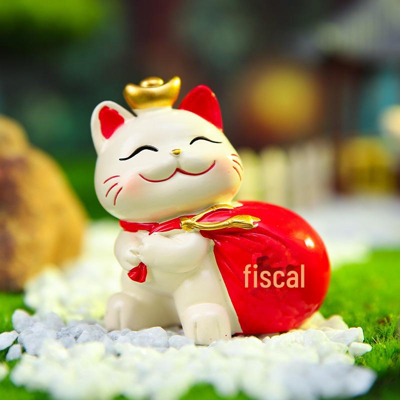 Personalized Desktop Cat Car Ornament - Center Console Doll Decoration