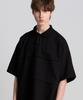 TENER Metal Pk Collared Short Sleeve Tee Black
