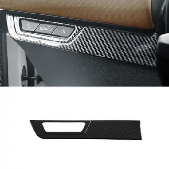 Для BMW X1 2023 2024 2025 Карбоновая накладка на рамку кнопки переключателя фар