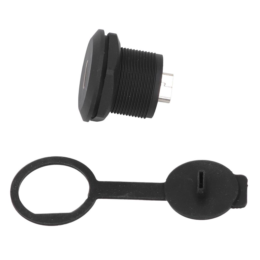 Type C 3.1 Panel Mount Coupler Water Proof Female Connector USB C Mounting Socket with Dust Cover