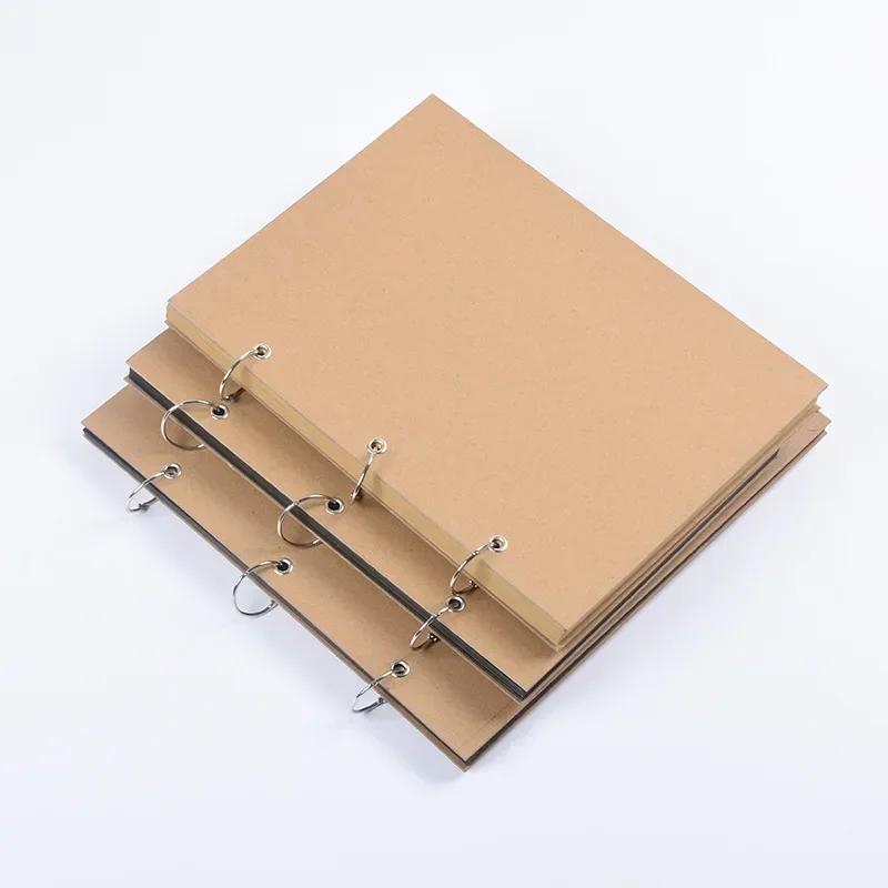 Blank Loose Leaf DIY Photo Album Kraft Paper Handmade Photo Album Couple Baby Commemorative Album Painting Thickened Hard Cover