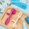 Hand Cranked Thread Winder Portable Embroidery Thread Organizers ABS Thread Spool Winder For Embroidery Sewing