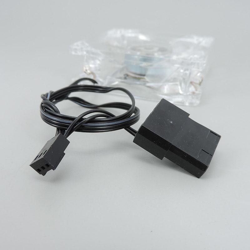 8025 Grün Rot Blau Weiß Vierfarbig 4-Pin LED PC Computergehäuse Bürstenloser Lüfter 80x80x25 DC 12V 3-Pin und 4-Pin Kühler L