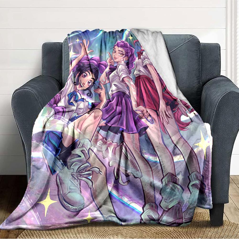1pc KPop Demon Hunters13 Blanket, Gift, for Men and Women, Soft Blanket, Good for Sofa Bed Couch Travel, Lightweight Flannel Blanket