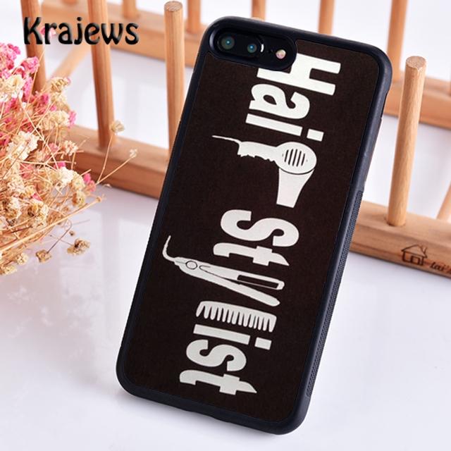 Krajews Hair Stylist Scissors Phone Case Cover For iPhone 17 Air 16 15 14 Plus 11 12 13 Pro Max Coque Shell Fundas