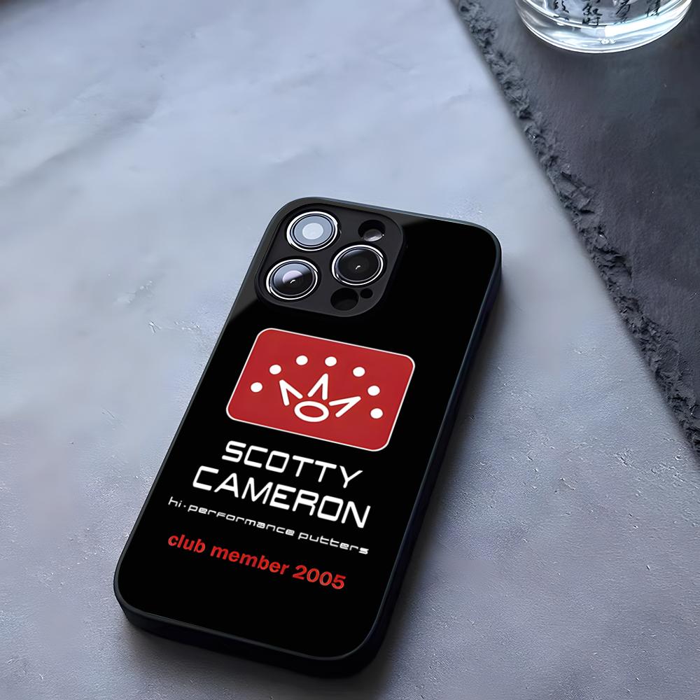 

Black ScottyS Camerons Flag Phone Case Tempered Glass For IPhone 17 13 14 16 12 15 11 Pro Max Plus Mini X XR SE2020 Coque iPhone 15 Pro