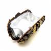 Floral Women Crystal Rhinestone Evening Bags Black Diamond Clutch Bag Wedding Bridal Clutches Gold Metal Handbag Purse Bags
