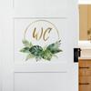 Self-adhesive Creative Artistic Leaf WC Toilet Door Sign Wall Stickers for Home Decor