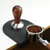 Coffee Powder Pad Non-Slip Silicone Tamping Station Espresso Mat for Home Cafe Barista Tools Black Accessories Kitchen Supplies