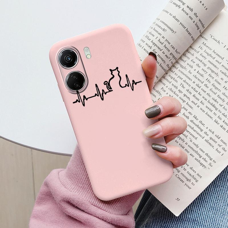 For Poco C65 Phone Case Silicone Soft TPU Protective Soft Cat Coque Para Fundas For Xiaomi Poco C65 Capa Little Dinosaur Shell