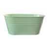 Oval Metal Double Hook Hanging Flower Pot for Railings and Fences