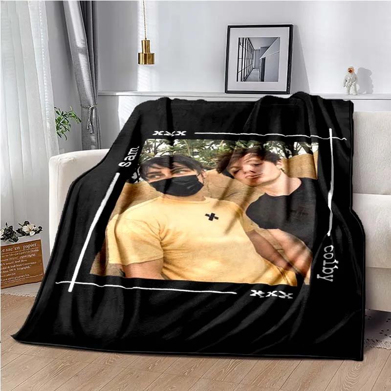 Sam and Colby XPLR Blanket,Lightweight Warm Insulation Sofa Bed Office Car Knee Pads Blankets,Decke