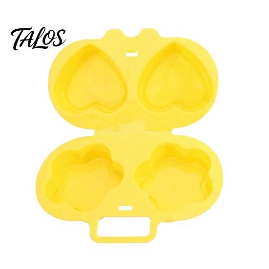 Protein Snack Prep Maker Microwave Egg Cooker, Quick Breakfast Steamer Mold, Flower/Heart Healthy Lifestyle Kitchenware ShapeReusable Poacher