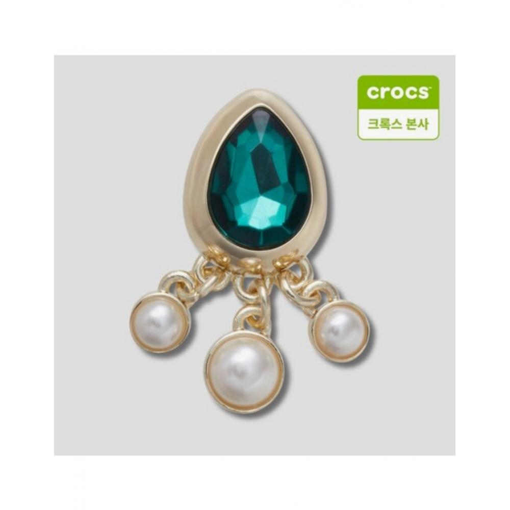

Crocs Emerald Tear Pearl Zibbitz Charm 10014510 shuffle