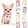 Cute Cartoon Print Dog Vest Thin Breathable T-Shirt for Small To Medium Dogs Fashionable Chihuahua Yorkshire Pet Vest Clothing